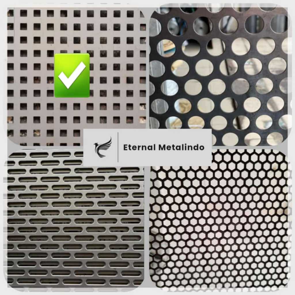 Plat Lubang Kotak / Perforated Besi Pelat Lobang