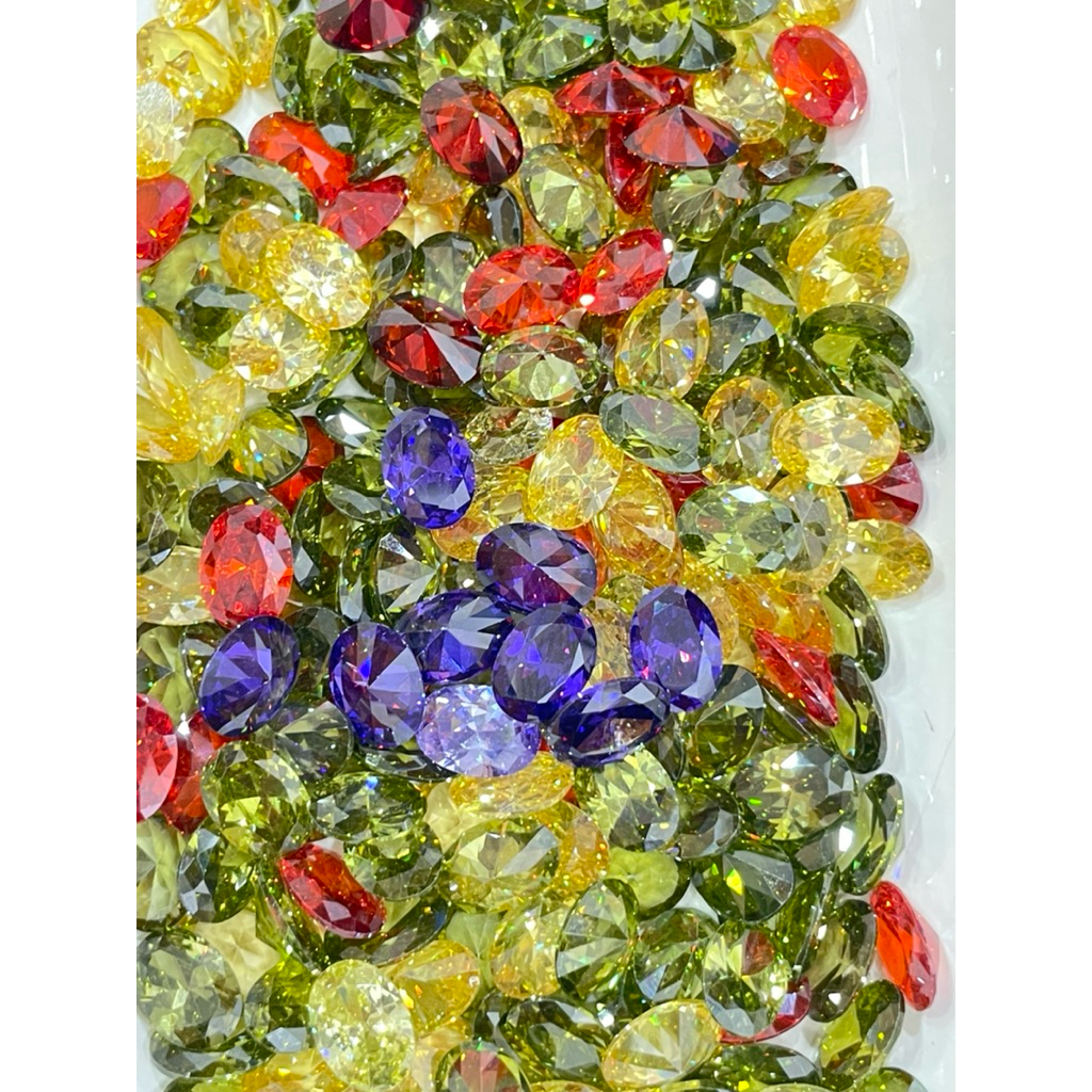 10 PCS AMERIKA DIAMOND CUTTING 14x10mm