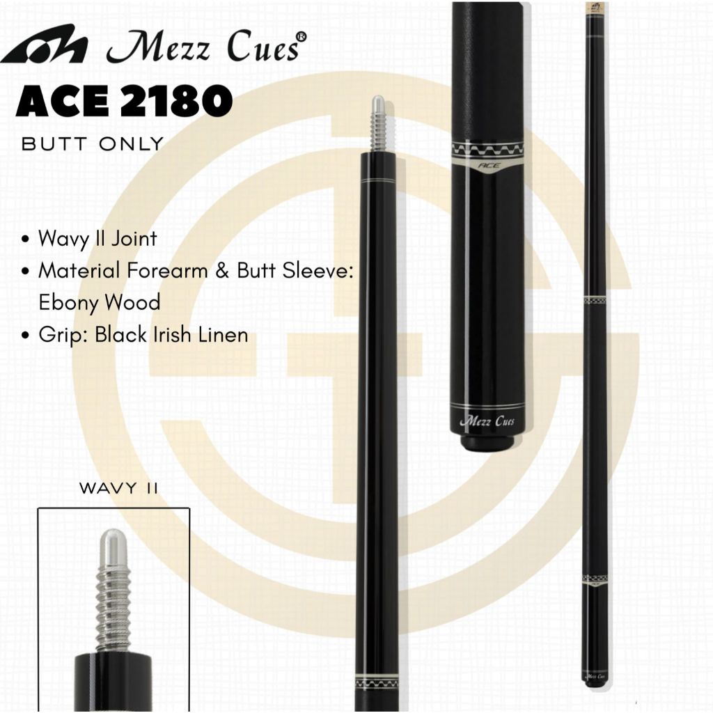 Butt Only Mezz ACE-2180 New - Stick Play Billiard