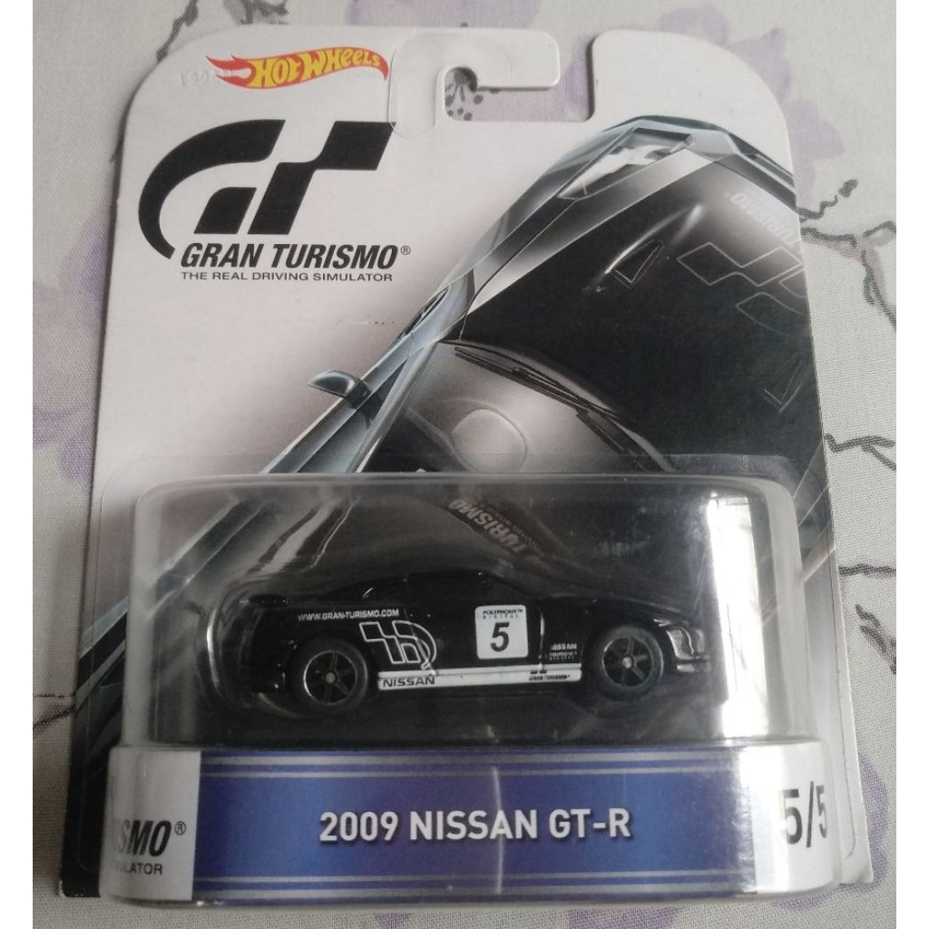 Hot Wheels Gran Turismo - 2009 Nissan GT-R - hitam (card blister kurang bagus)