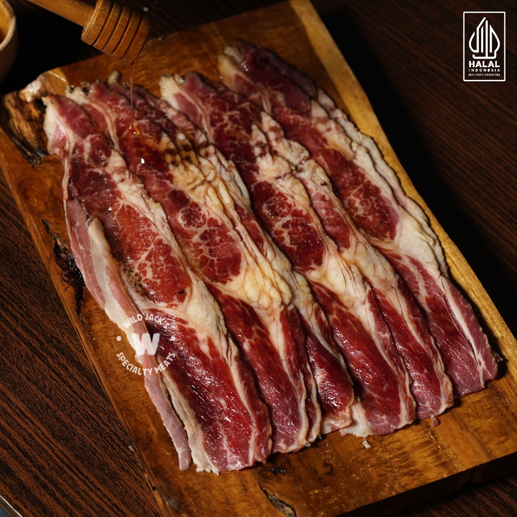 Beef Bacon Honey Glazed / Smoked Beef Bacon / Daging Sapi Bacon