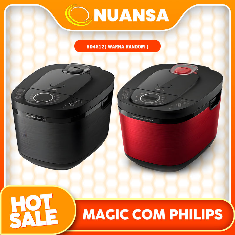 +6 Philips Digital Rice Cooker Seri 5000 (HD4812/30 & HD4812/31) adalah penanak nasi digital 1,8 lit