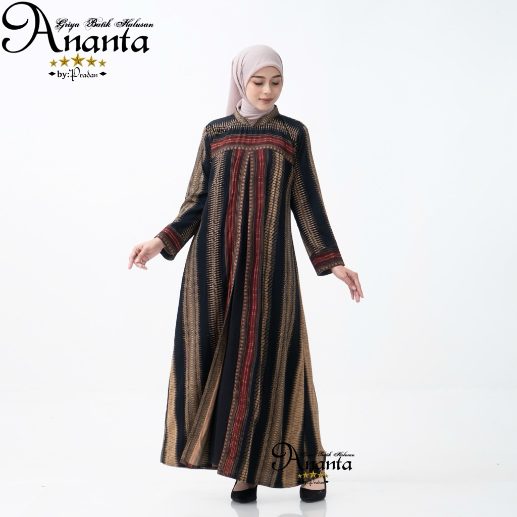 Batik Ananta Gamis Wanita EXCLUSIVE LUXURY EXCELLENT | Gamis Batik Halusan Exclusive Luxury Excellen