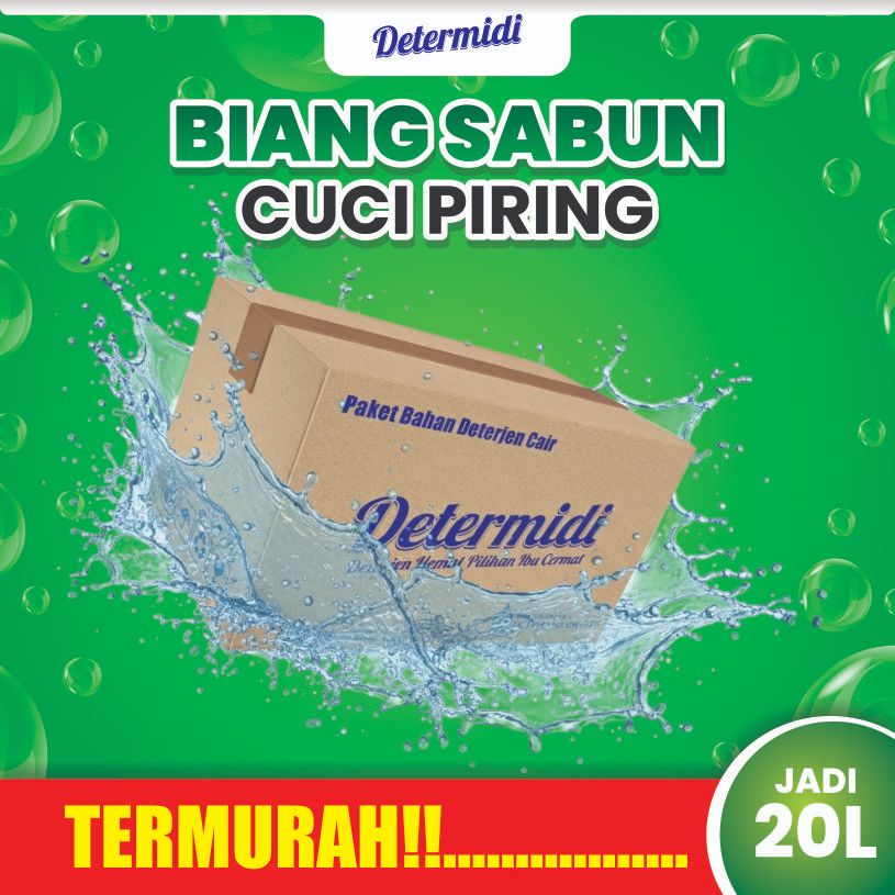 DETERMIDI Bahan Sabun Cuci Piring Curah | Paket Sabun Cuci Piring | Bahan Sabun Cuci Piring Bisa Unt