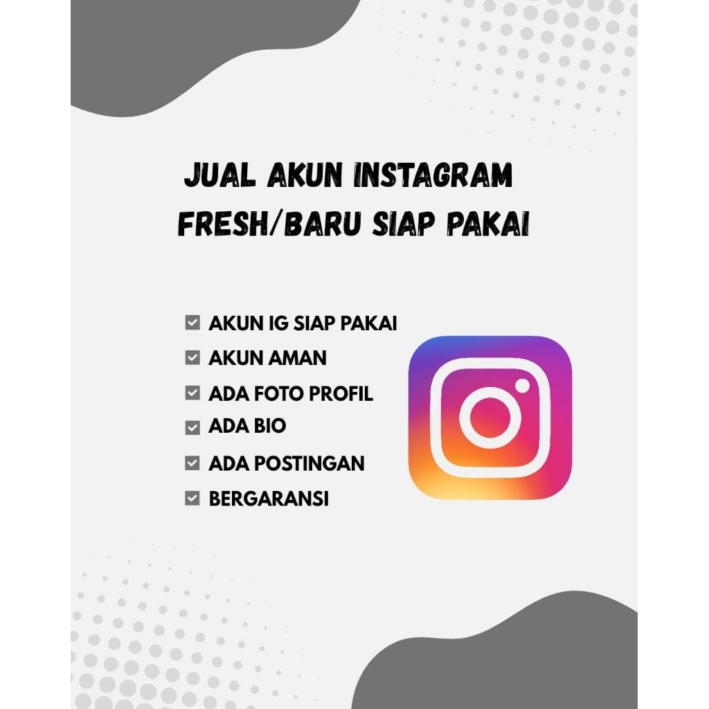 AKUN IG MURAH AKUN IG FRESH AKUN IG STALKER AKUN IG INDO ACC IG MURAH