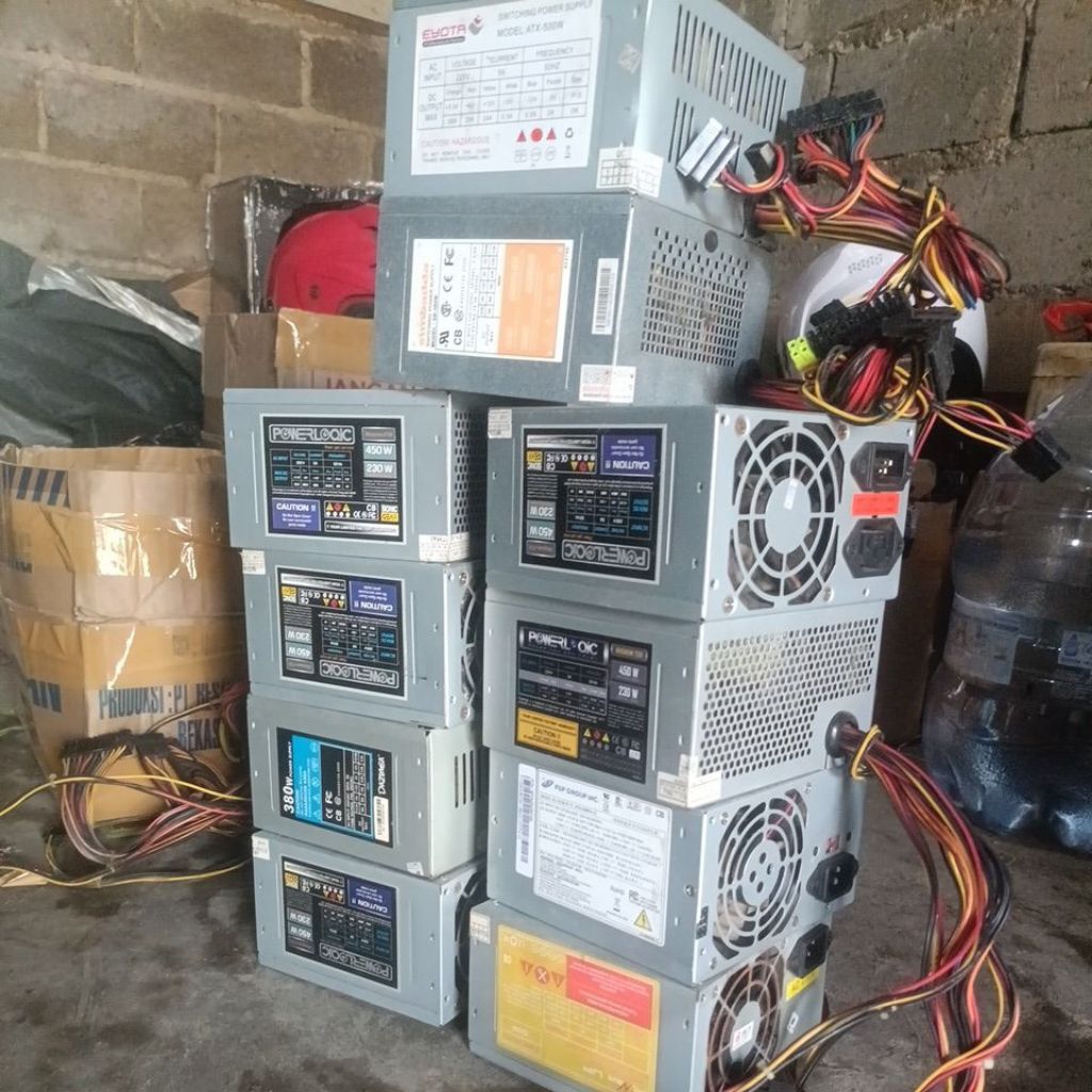 PSU Power Supply PC ATX 300W - 500W BEKAS NORMAL MURAH SIAP PAKAI