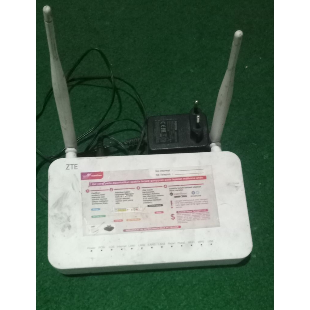 modem ZTE F690 port biru + adaptor