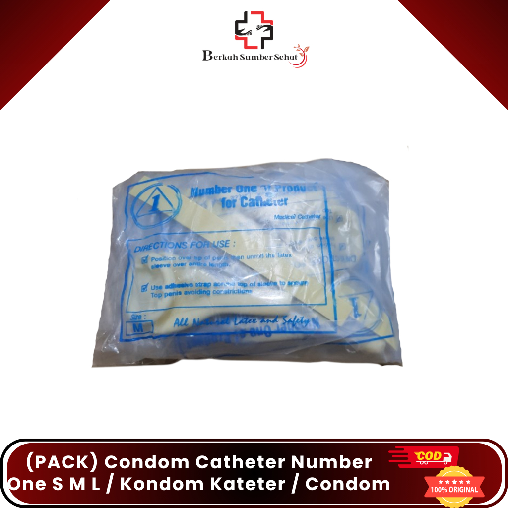 (PACK) Condom Catheter Number One S M L / Kondom Kateter / Condom Cateter