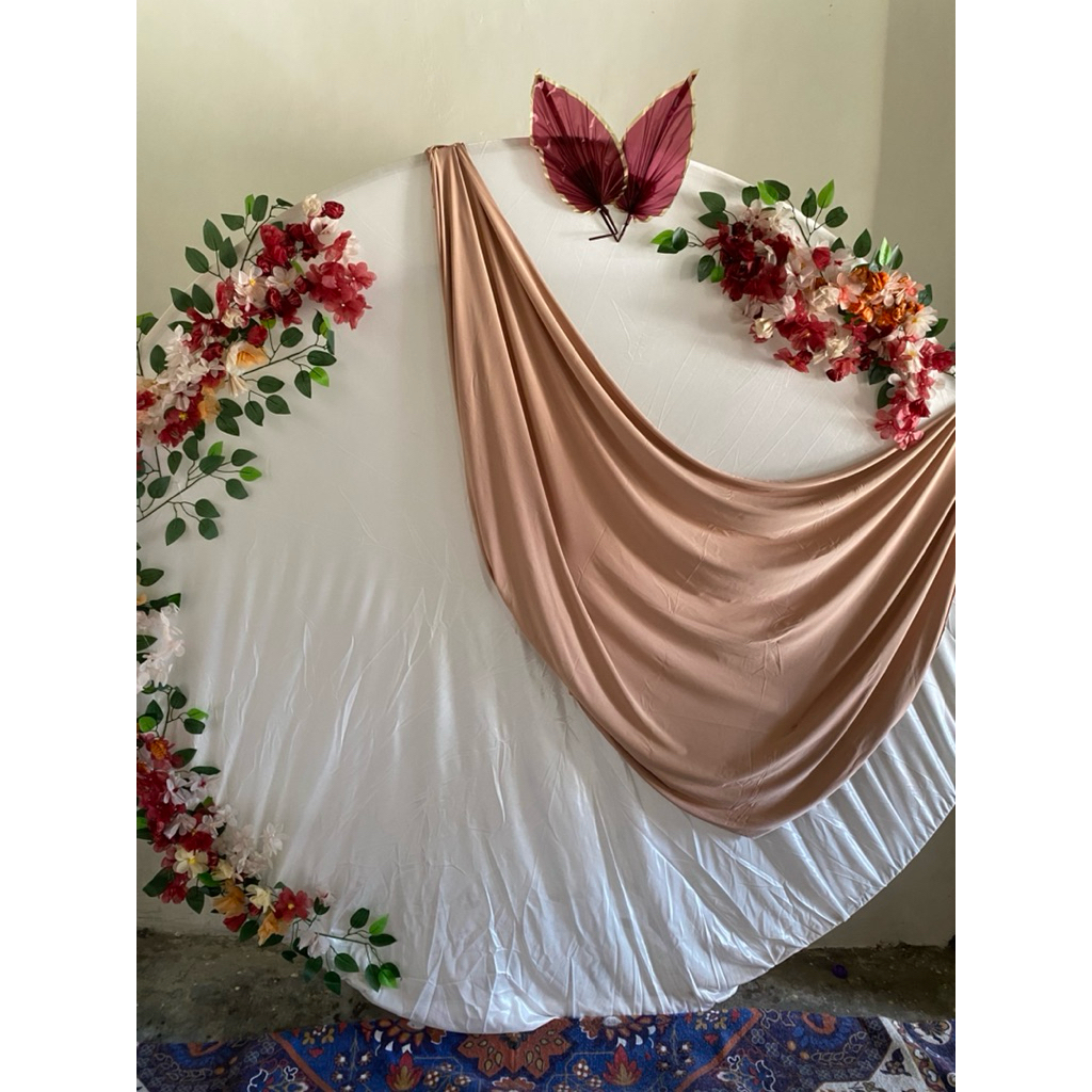 set dekorasi engagement backdrop