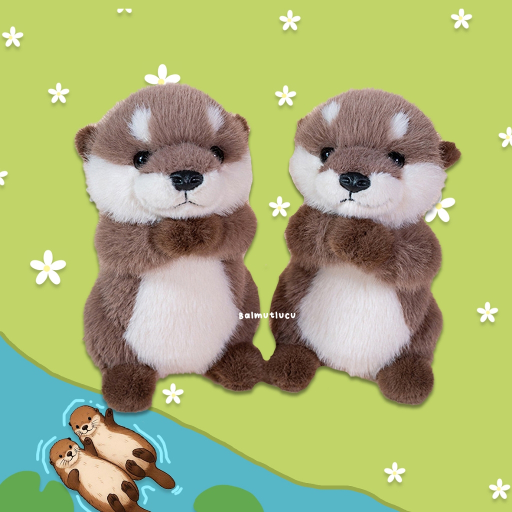 BALMUTLUCU | Boneka Otter 30cm | Plush Toy Karakter Berang-Berang Lucu