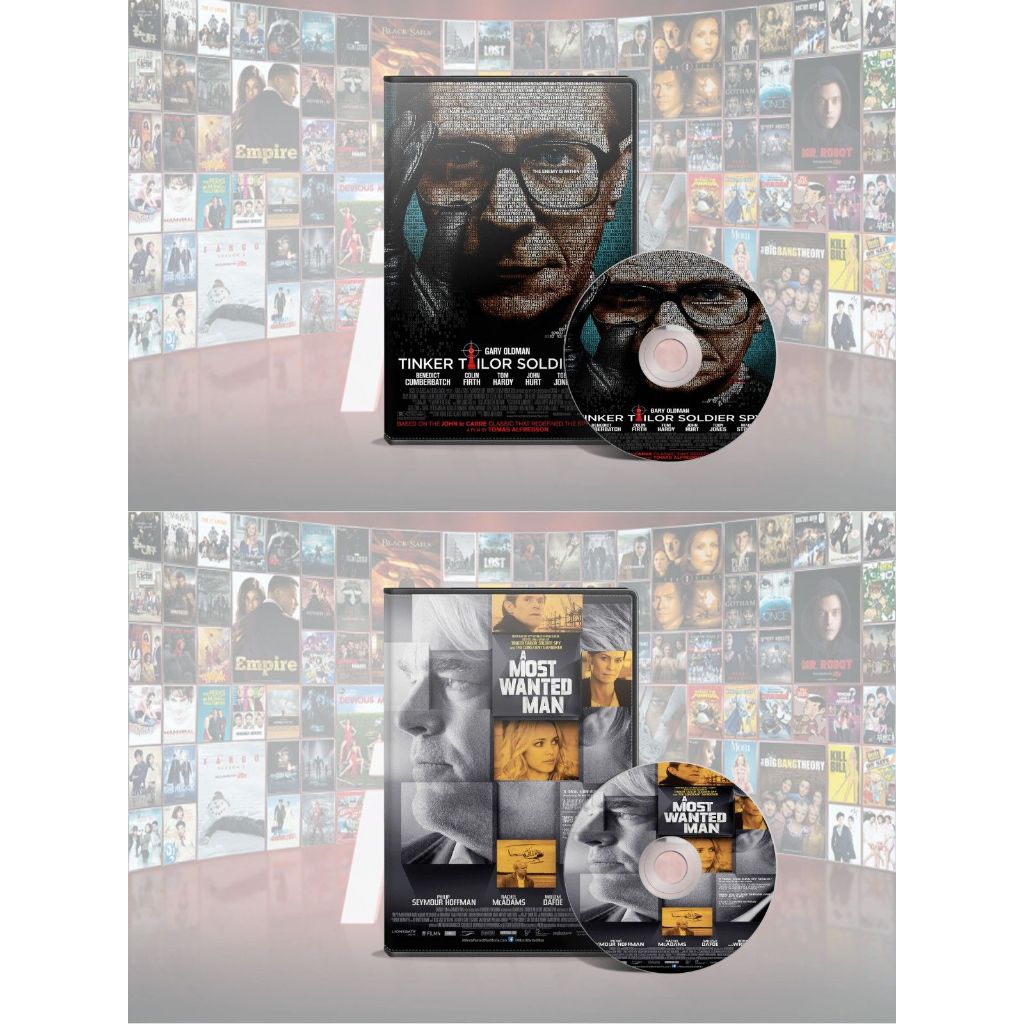 DVD Tinker Tailor Soldier Spy (2011) + DVD A Most Wanted Man (2014)