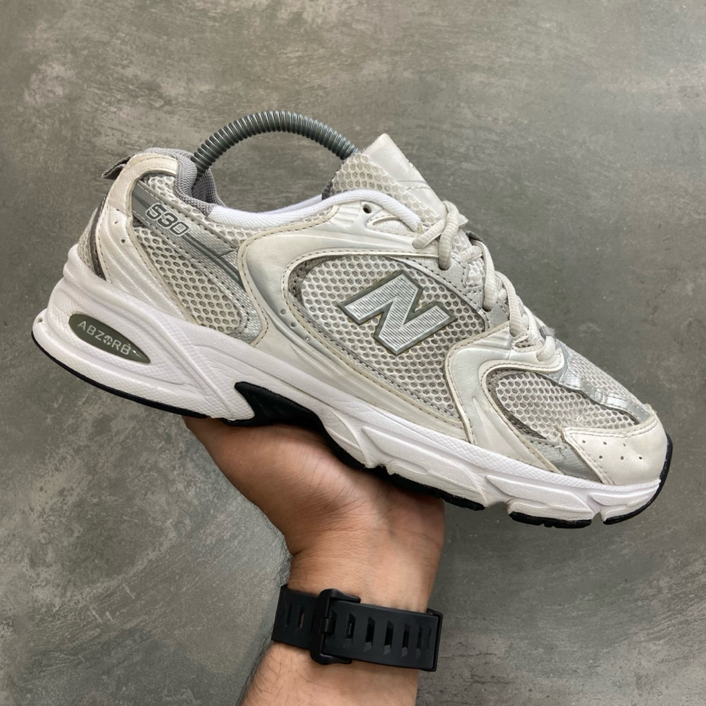 [Size 41.5] Rare New Balance 530 ‘White Silver Metallic’ (MR530AD) Second Original Kondisi Mulus Nom