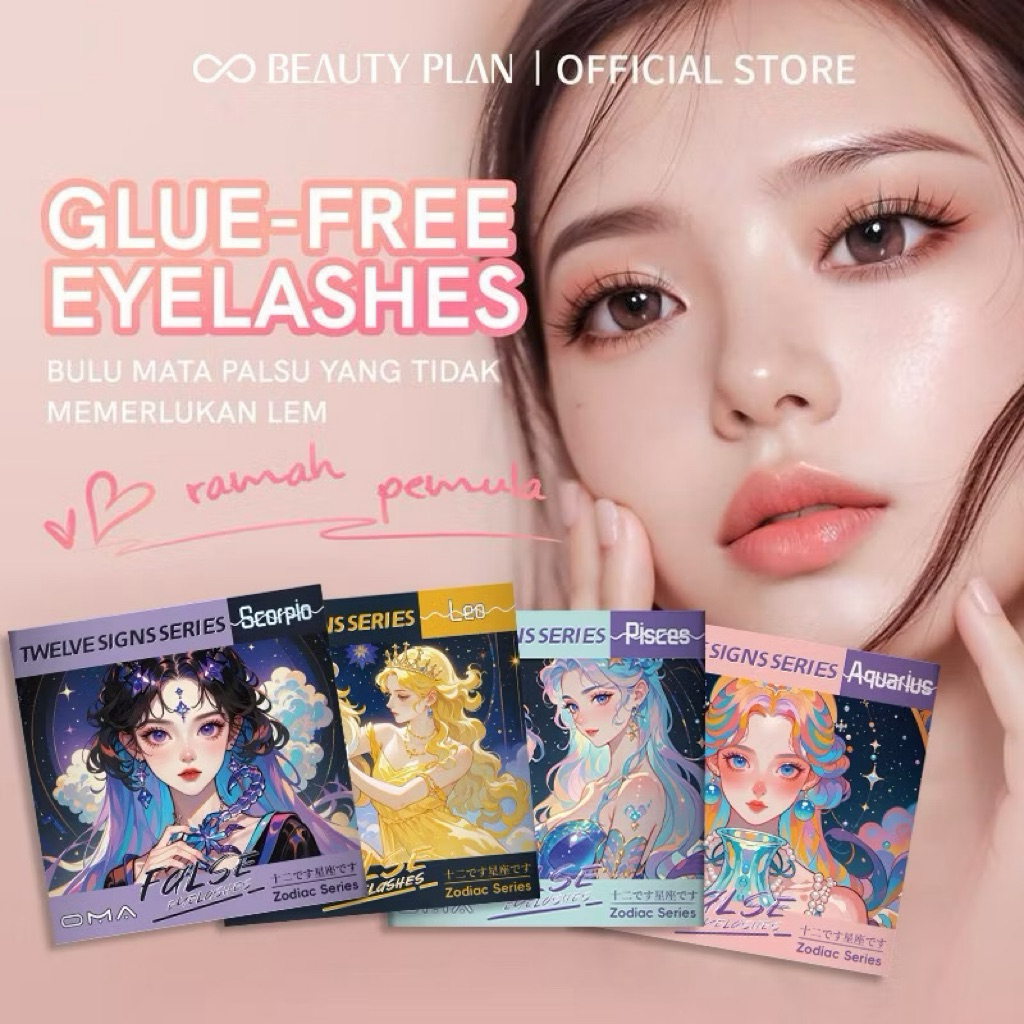 BEAUTY PLAN Bulu Mata panjang 9-12mm untuk penampilan Natural | Bulu Mata Eyelash Extension