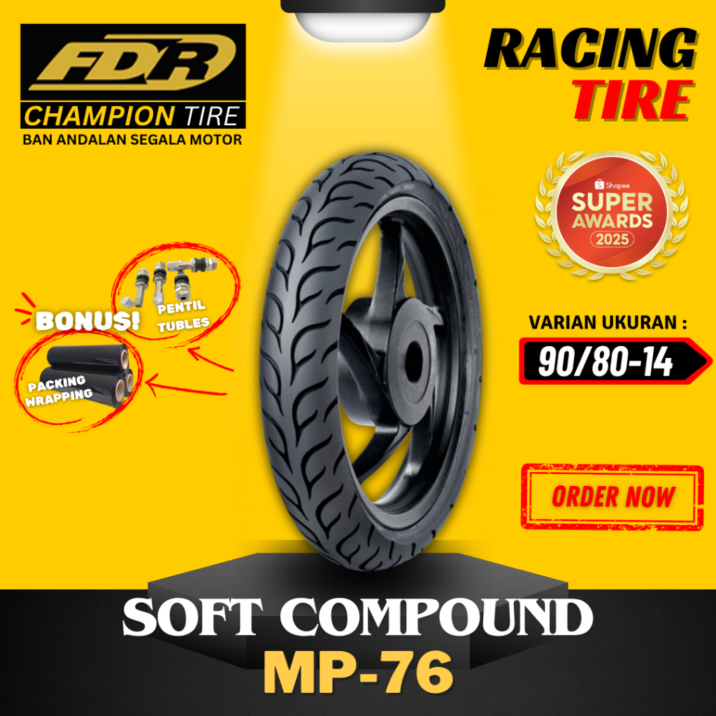 [READY COD] BAN FDR SOFT COMP SPORT MP76 90/80-14 /  MP76 100/80-14 / BAN RACING FDR MP76 TUBLES / S