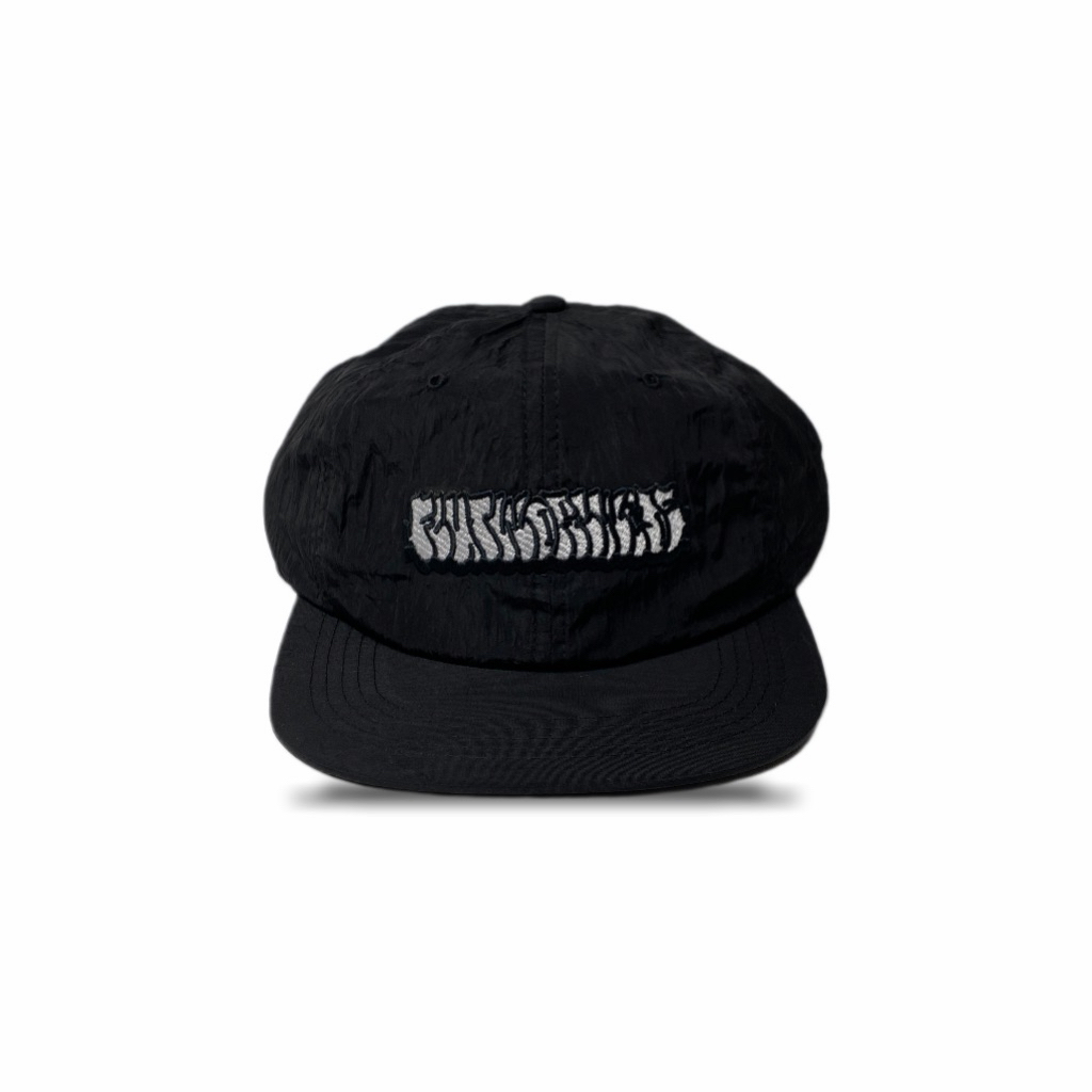 Topi 6 Panel - Flut Worldwide Trow Up Six Panel Nylon Caps Black