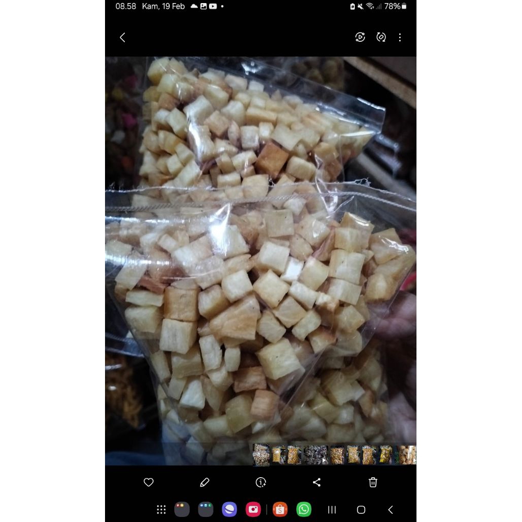 Kripik dadu singkong
