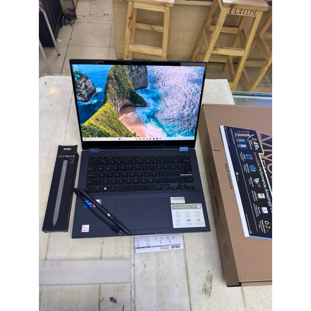 Laptop Asus vivobook S14 Touchscreen i5 gen 13th ram 16/512GB bekas second garansi resmi