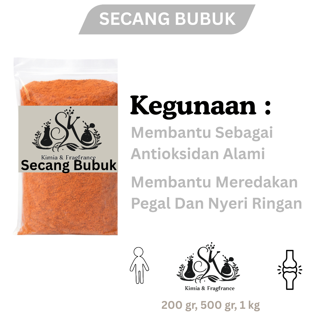 Secang Bubuk / Kayu Secang Bubuk / Serbuk Kayu Secang