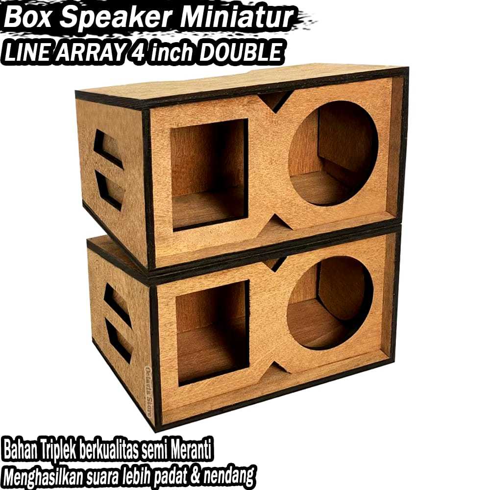 Box Speaker Miniatur Line Array 4 Inch Polywood