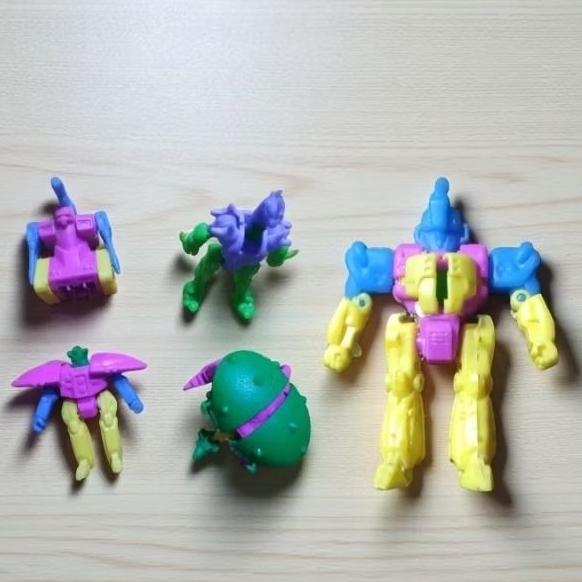 Mainan Jadul Action Figure Karakter Lotte Robot PHOBOS SANTRON BUG SABER HECTOR edisi figure mainan 