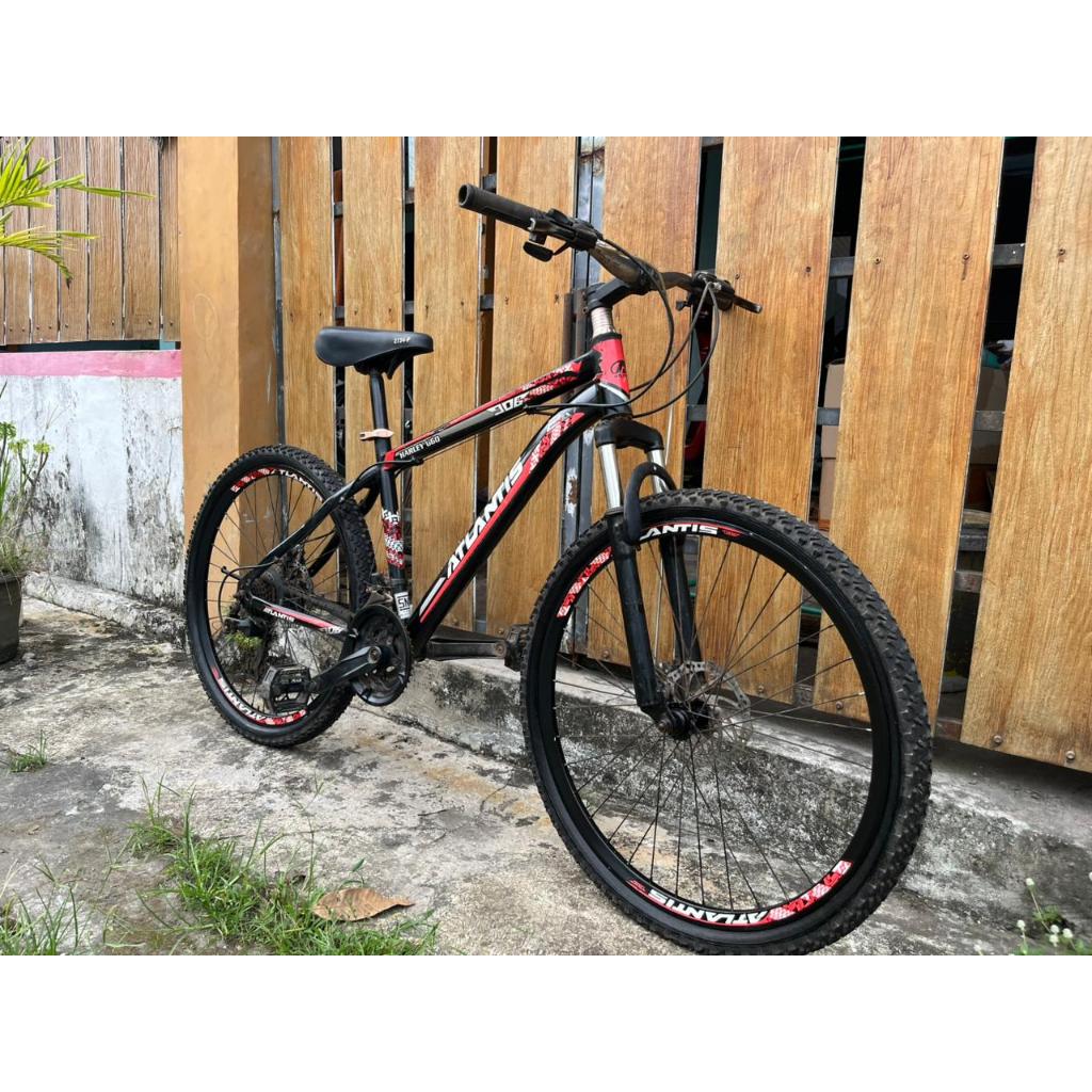 Sepeda Gunung MTB Atlantis Harley 660 hitam UK 26 normal Cakram