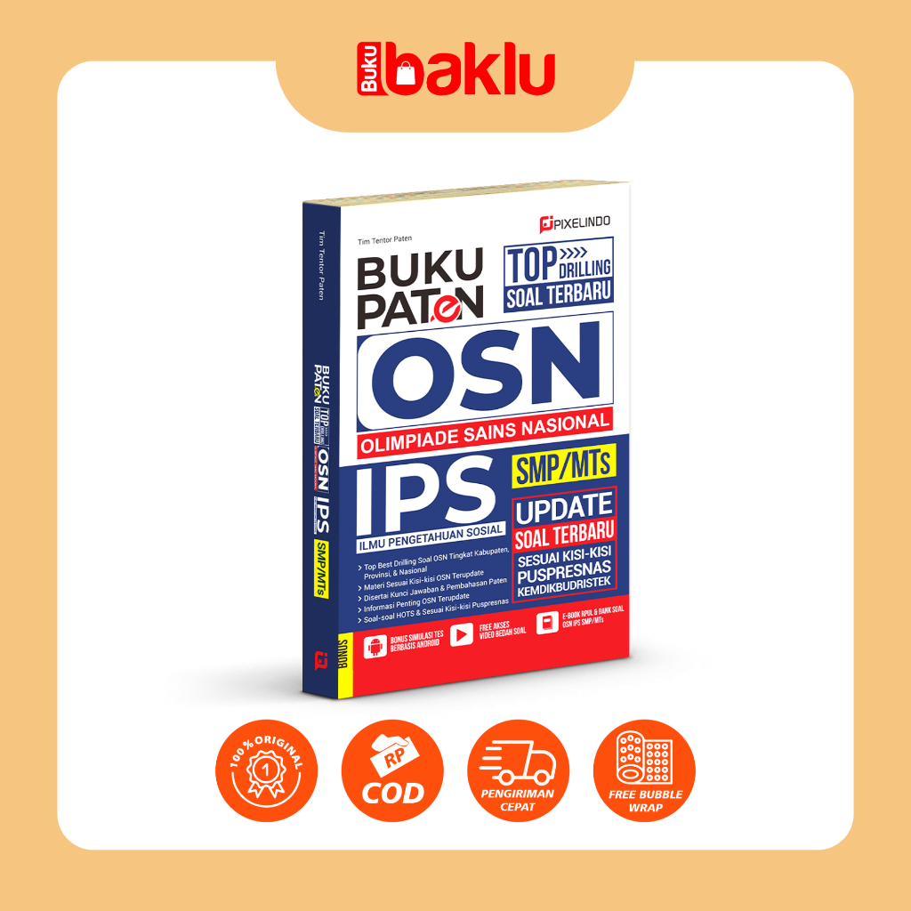 Buku Paten Olimpiade Sains Nasional IPS SMP / MTS (OSN IPS SMP) - Pixelindo