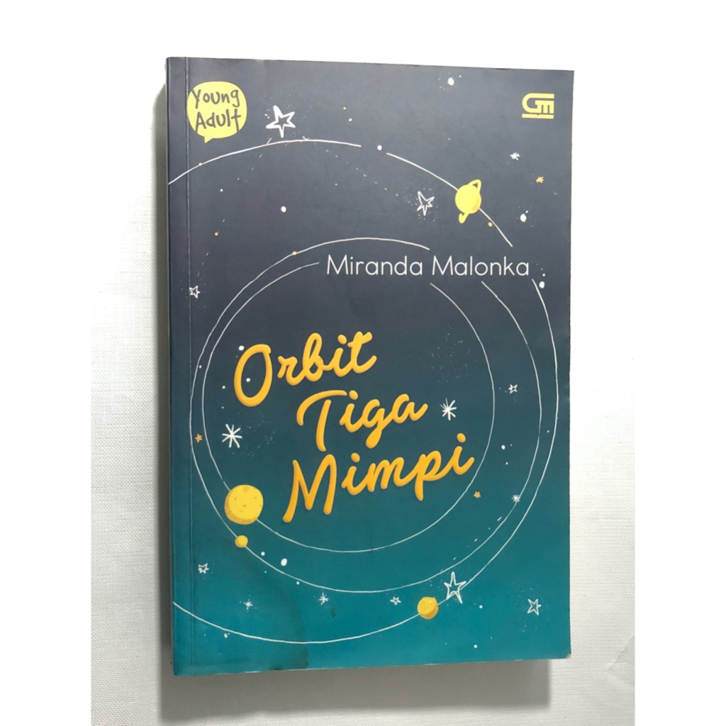 Orbit Tiga Mimpi - Miranda Malonka (Novel ORI, Preloved/Second, Indonesia, Soft Cover)