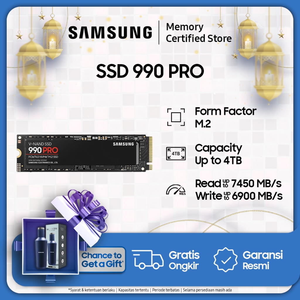 Samsung SSD 990 PRO NVMe M.2 - 1TB / 2TB / 4TB