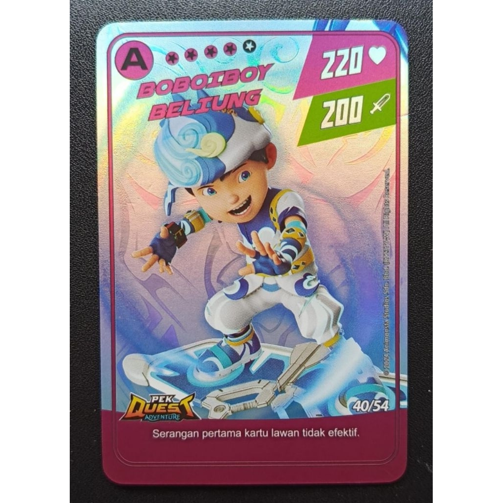 Kartu Boboiboy Pek Quest Adventure Indonesia Satuan Lengkap