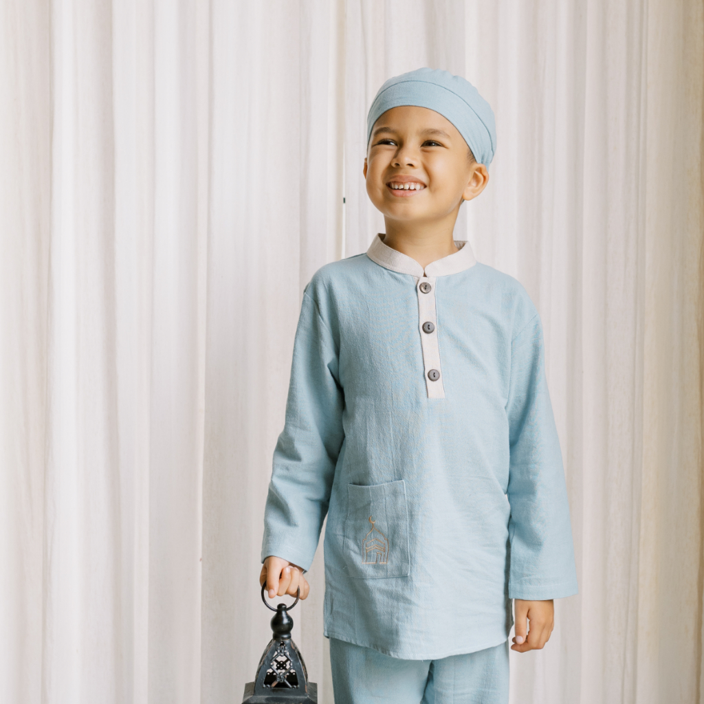 Baju Koko Anak 4-6 Tahun Snobby Setelan Muslim Anak Laki Laki Nyaman untuk Lebaran