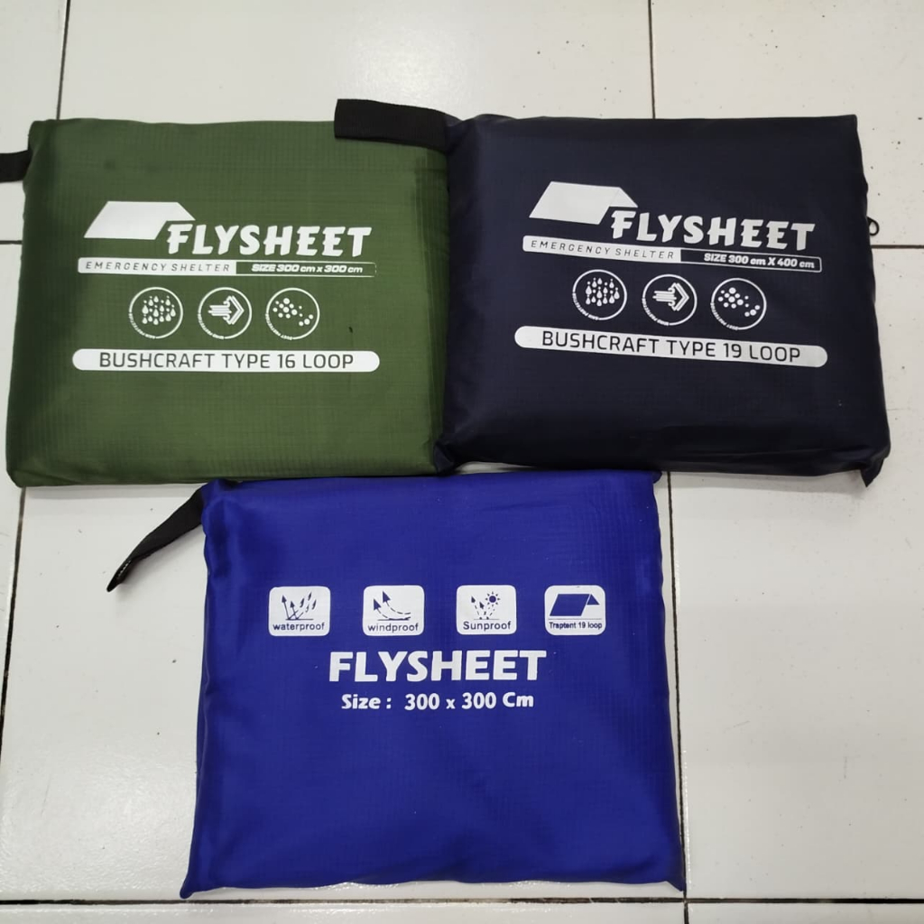 FLYSHEET TENDA 3X3 WATERPROOF - FLYSHEET TENDA