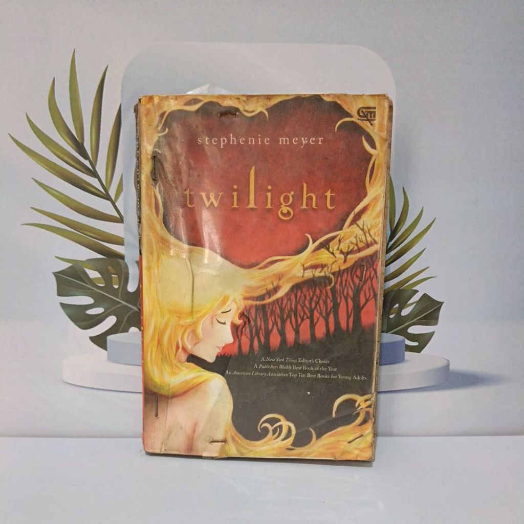 Novel Karya Stephenie Meyer Berjudul Twilight Bahasa Indonesia Softcover Kondisi kurang Bagus