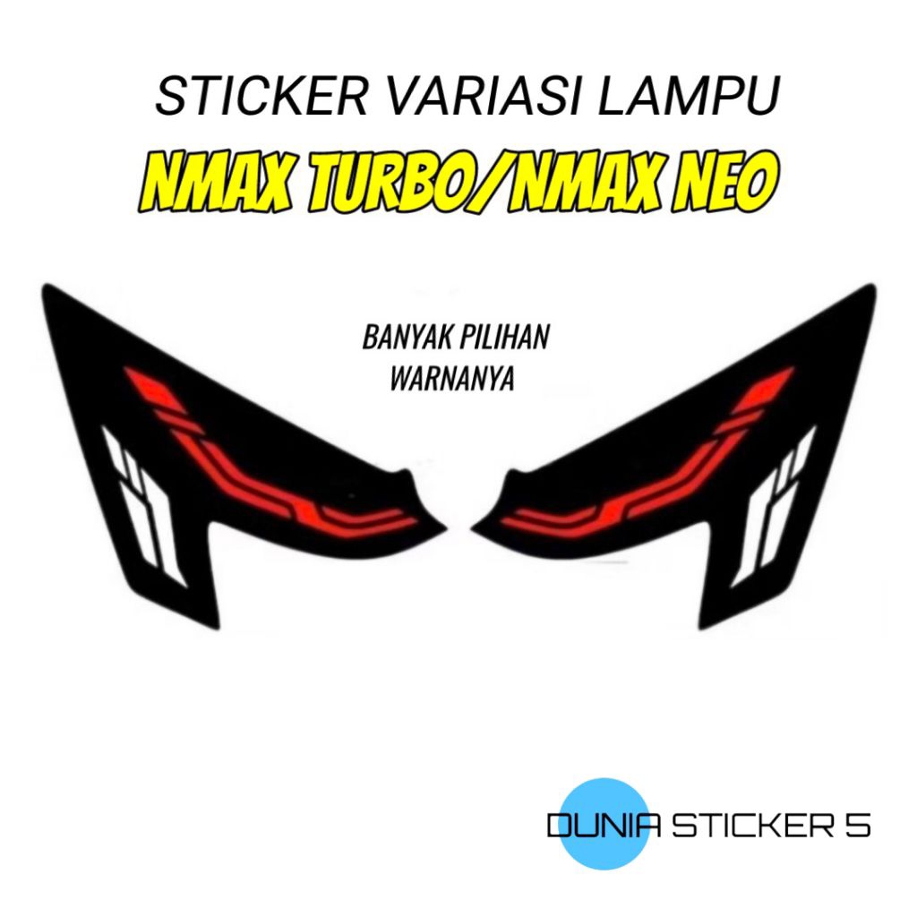 Sticker Variasi Lampu Depan NMAX TURBO/NMAX NEO , Stiker Lampu NMAX TURBO/NMAX NEO