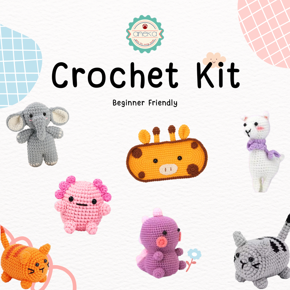 KATALOG - Kit Rajut  / Crochet Kit DIY / Pemula / Alat Rajut Set