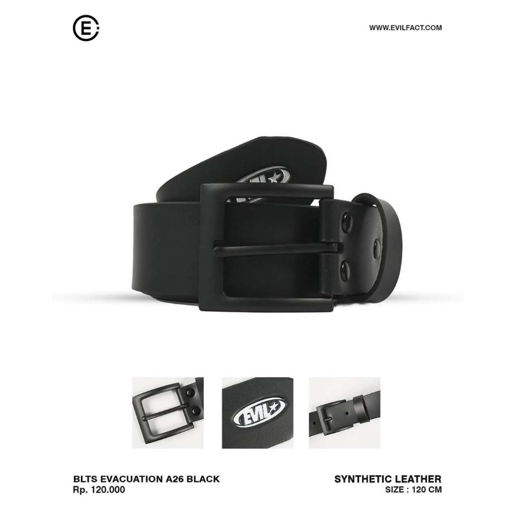 EVIL ARMY BELT - BLTS EVACUATION A26 BLACK