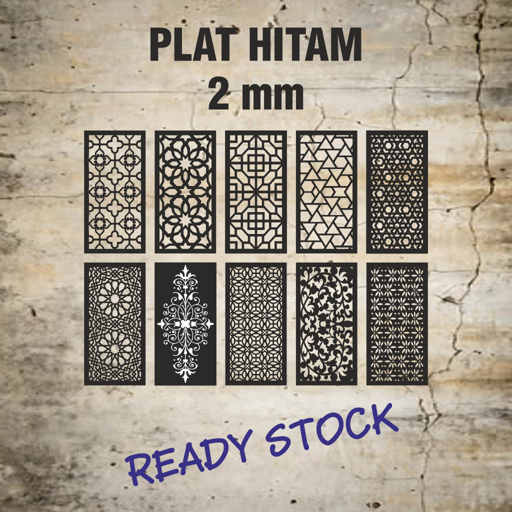 Laser Plat Pagar, Ornamen Pagar, Krawangan, Laser Cnc, Plat Cutting, Laser Cutting, Plat Pagar 40 x 