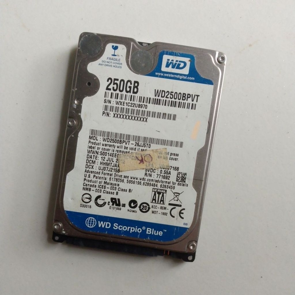 hardisk 250Gb