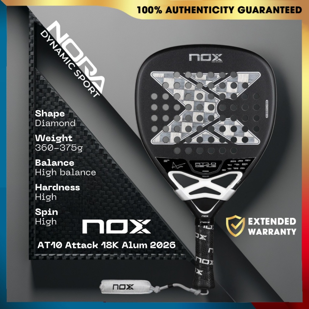 Nox AT10 Genius Attack Alum 18k 2026 Racket Padel 