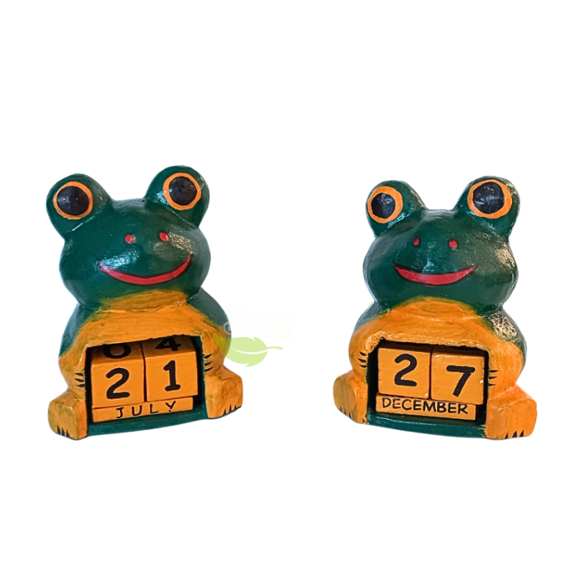KALENDER FROG | KALENDER KODOK | KALENDER KAYU | PAJANGAN KAYU