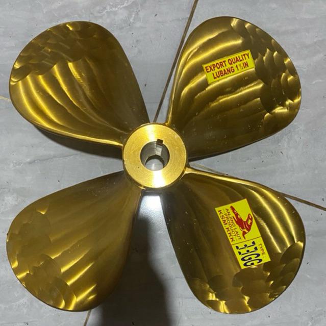 KIPAS KAPAL / BALING-BALING KAPAL TYPE 33GG DAUN 4 PRODUK KARYA SAMA NAGARA BAHAN KUNINGAN