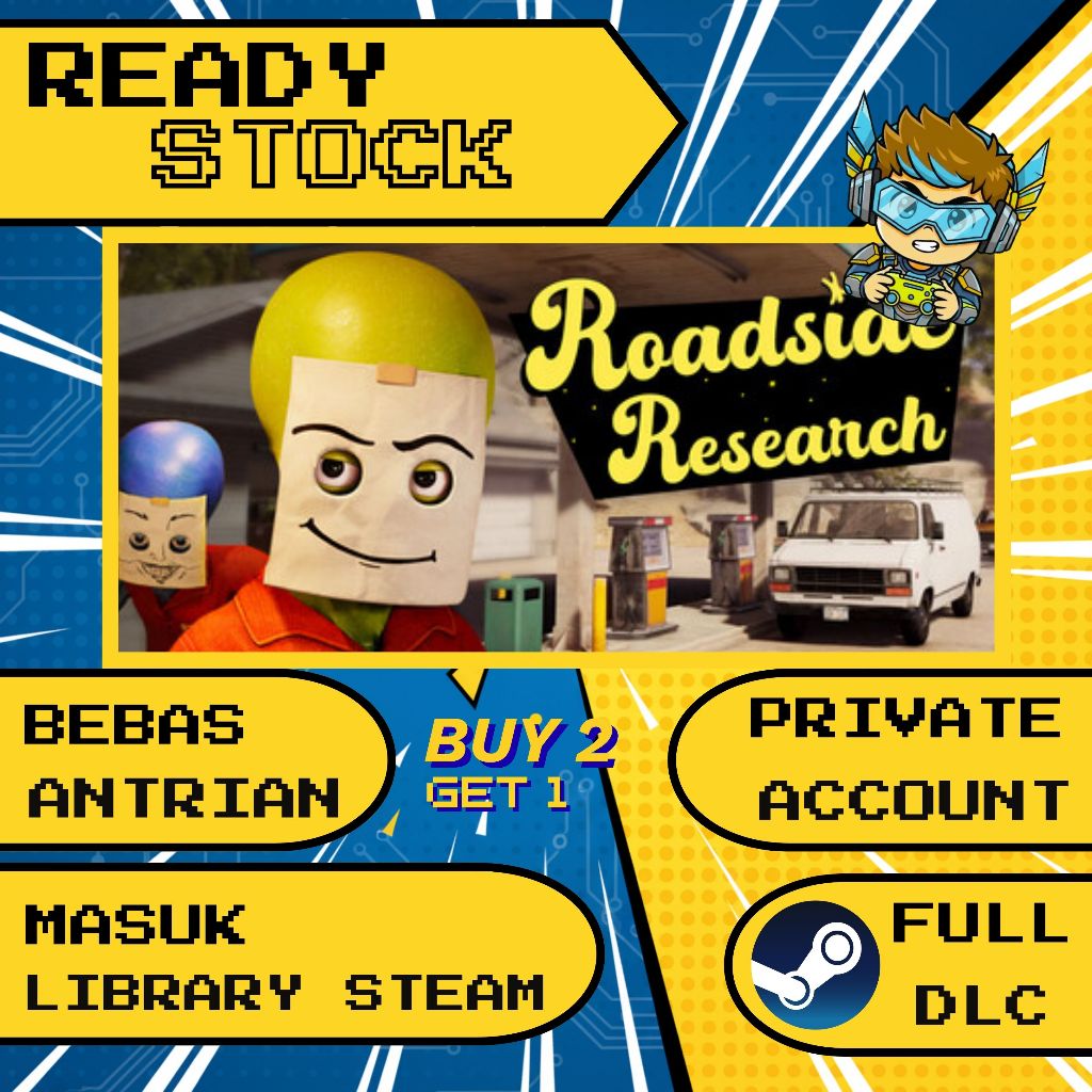 BELI 2 GRATIS 1 Roadside Research Steam Full Version + DLC Private Non-Sharing Masuk Library