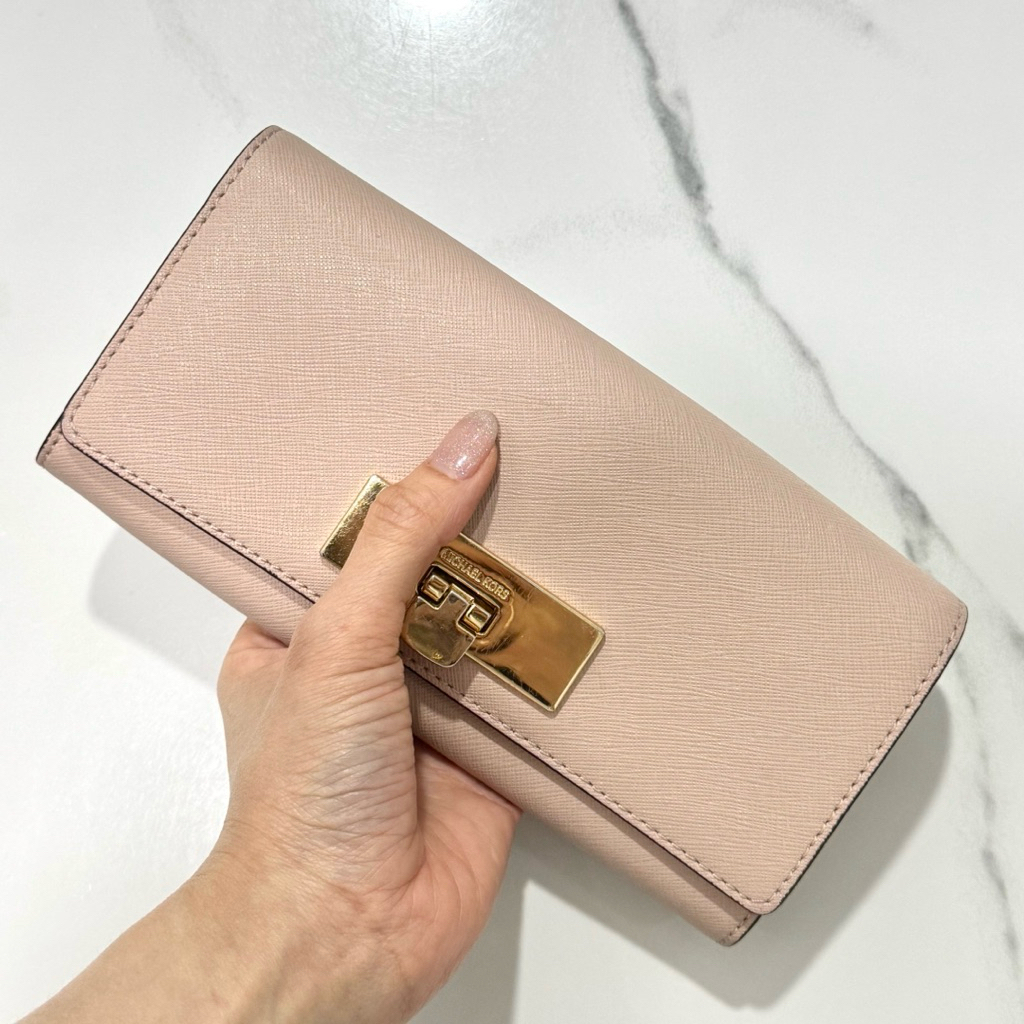 MK Nude Dompet Wallet Lipat Panjang Wanita