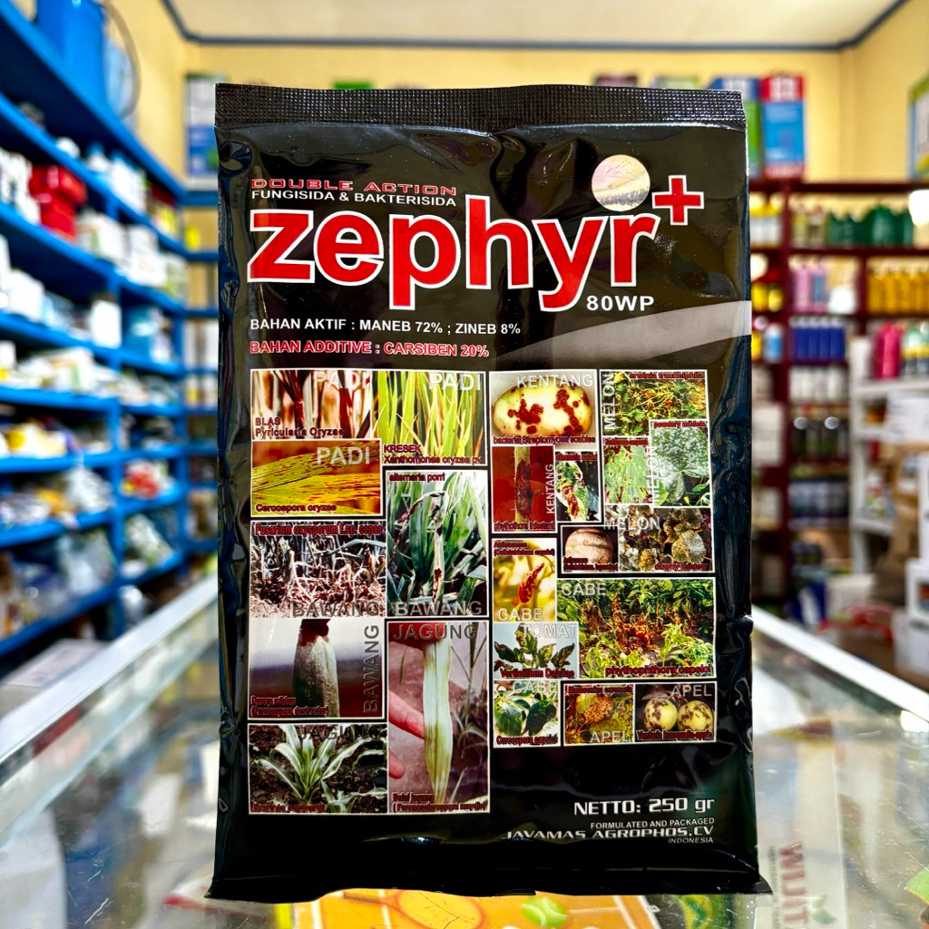 Fungisida ZEPHYR 80Wp Kemasan 250 Gram - Zephyr+ Fungisida Pembasmi Hama Jamur Pada Semua Jenis Tana