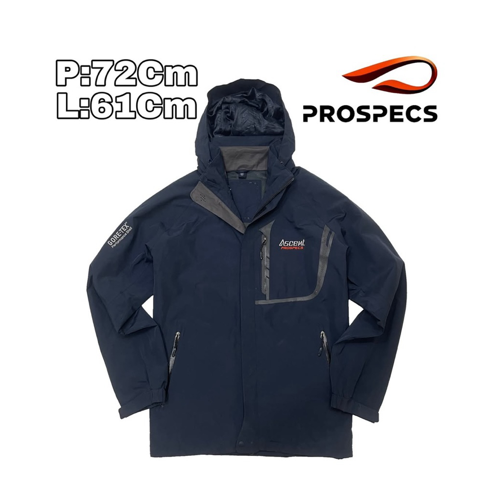 J159 Jaket Outdoor Waterproof Prospecs Ascent Goretex  Gropcore Tahan Air Summit Hiking Pendaki Gunu