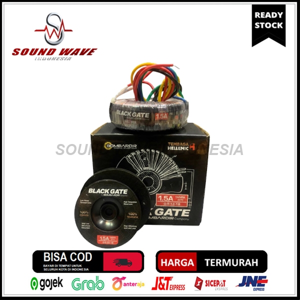 TRAFO TOROID 1.5A - 9V,12V,18V TANPA CT BLACKGATE