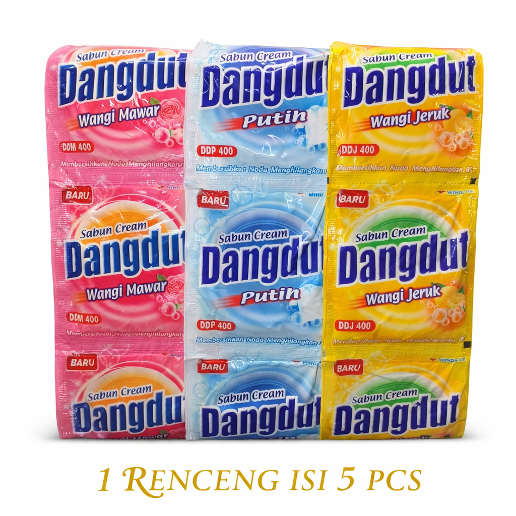 5 PCS Sabun DANGDUT Cream 85gr / Sabun Colek DANGDUT ( 1 Renceng Isi 5 PCS) Murah