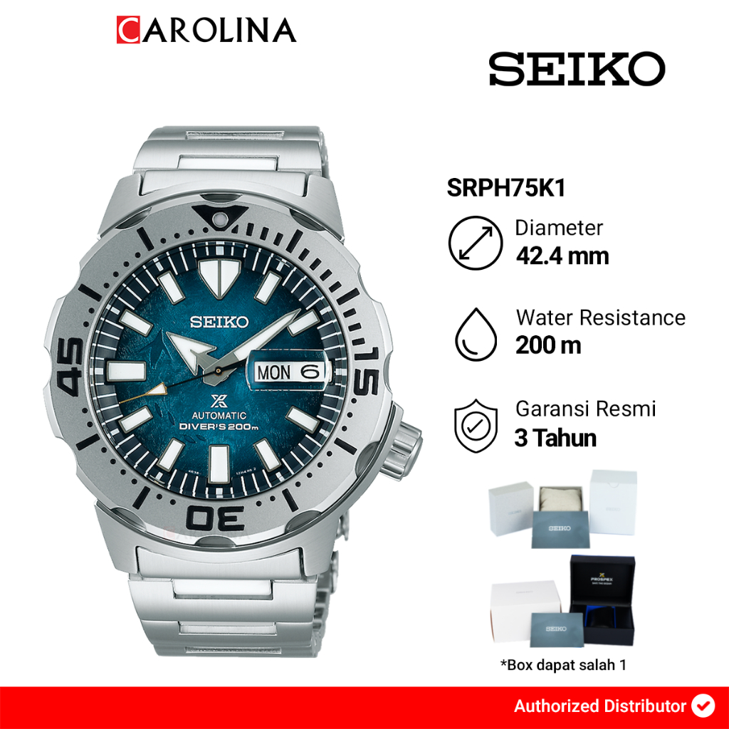 Jam tangan Pria Seiko Prospex SRPH75K1 Monster Save The Ocean
