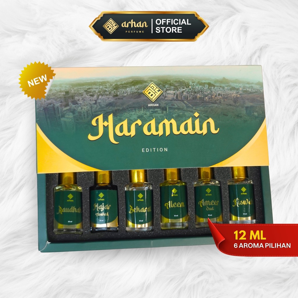 ARHAN Paket Parfum Haramain Series 12 ml 6 Aroma