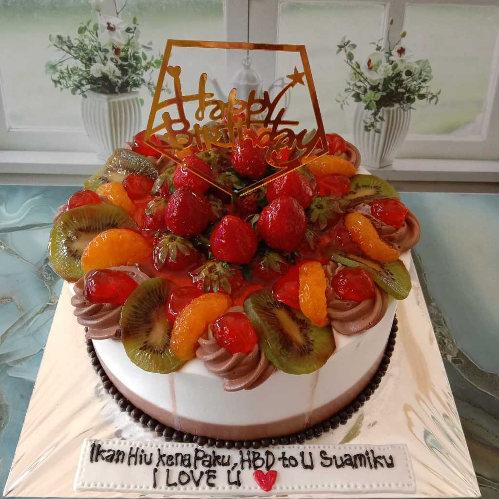 Kue Ulang Tahun Buah - Jogja,Tart, Kue Ultah, Buah Segar, Black Forest, Strowberi