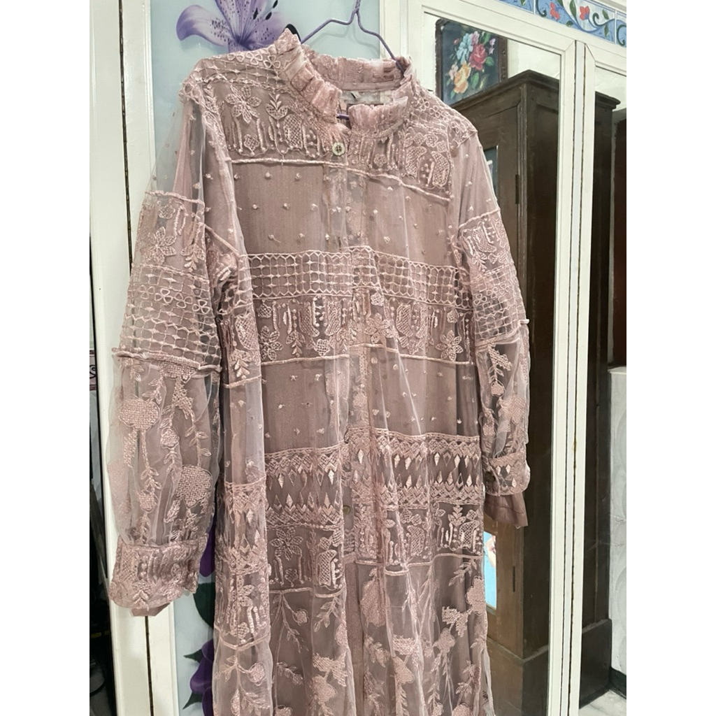 gamis brukat sapto djojokartiko gamis lebaran kaftan long dress  gamis brokat dress lebaran dress ha